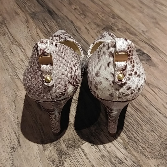 Aldo snakeprint genuine leather heels worn inside - Picture 3 of 10